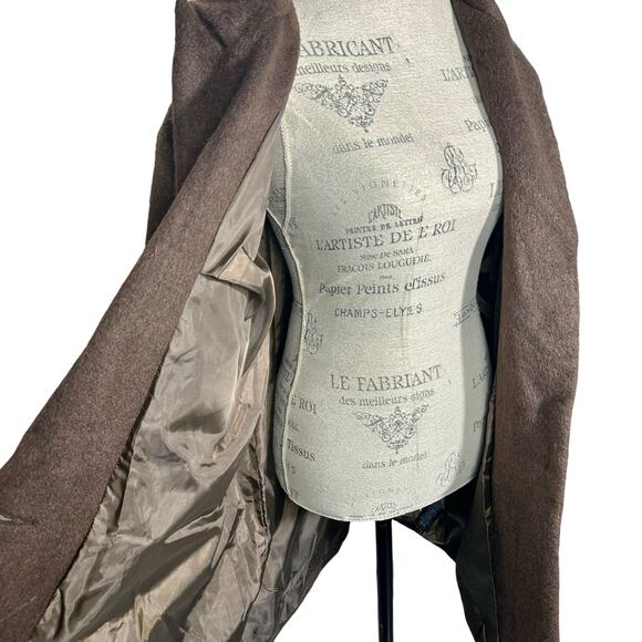 ASOS Design | Women | Smart Brown Oversized Wool Mix Blazer Jacket | Sz 12 Tall - Picture 5 of 13